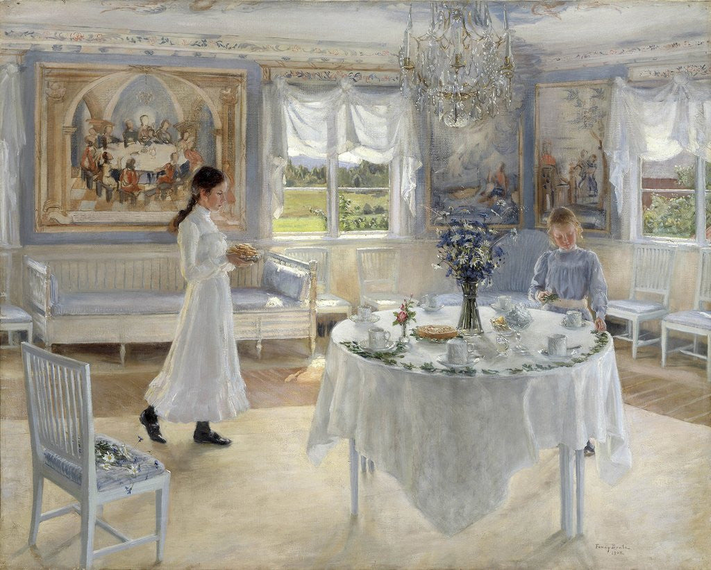 Detail of A Day of Celebration by Fanny Brate