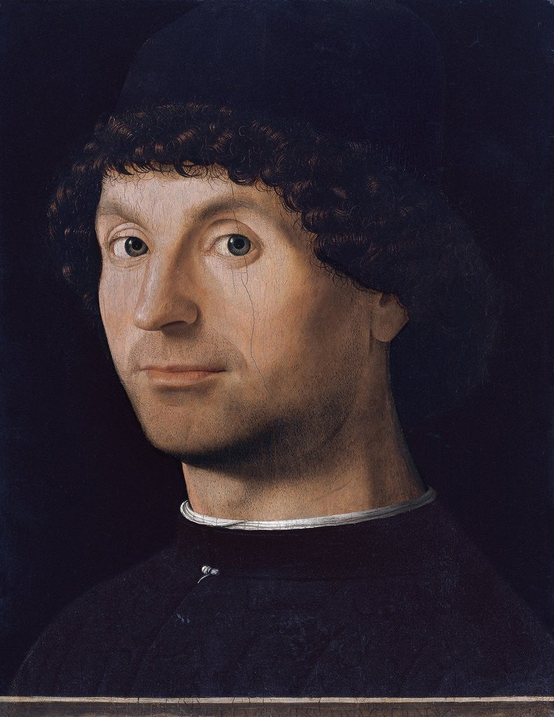 Detail of Portrait of a Man by Antonello da Messina