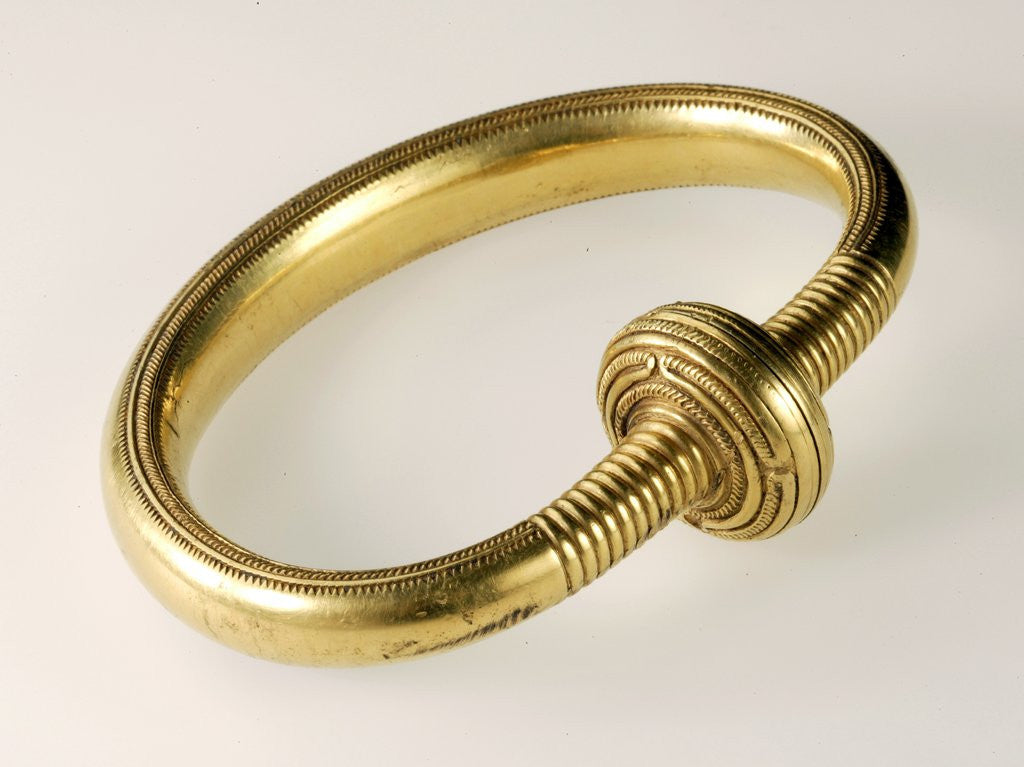 Gold bracelet from the Late Bronze Age by Corbis