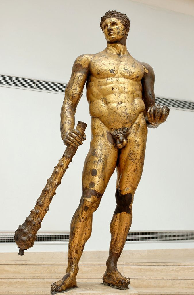 Detail of Bronze statue of Hercules by Anonymous