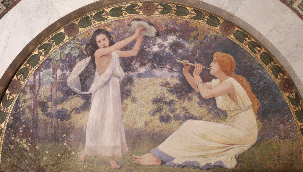 Detail of Recreation by Charles Sprague Pearce
