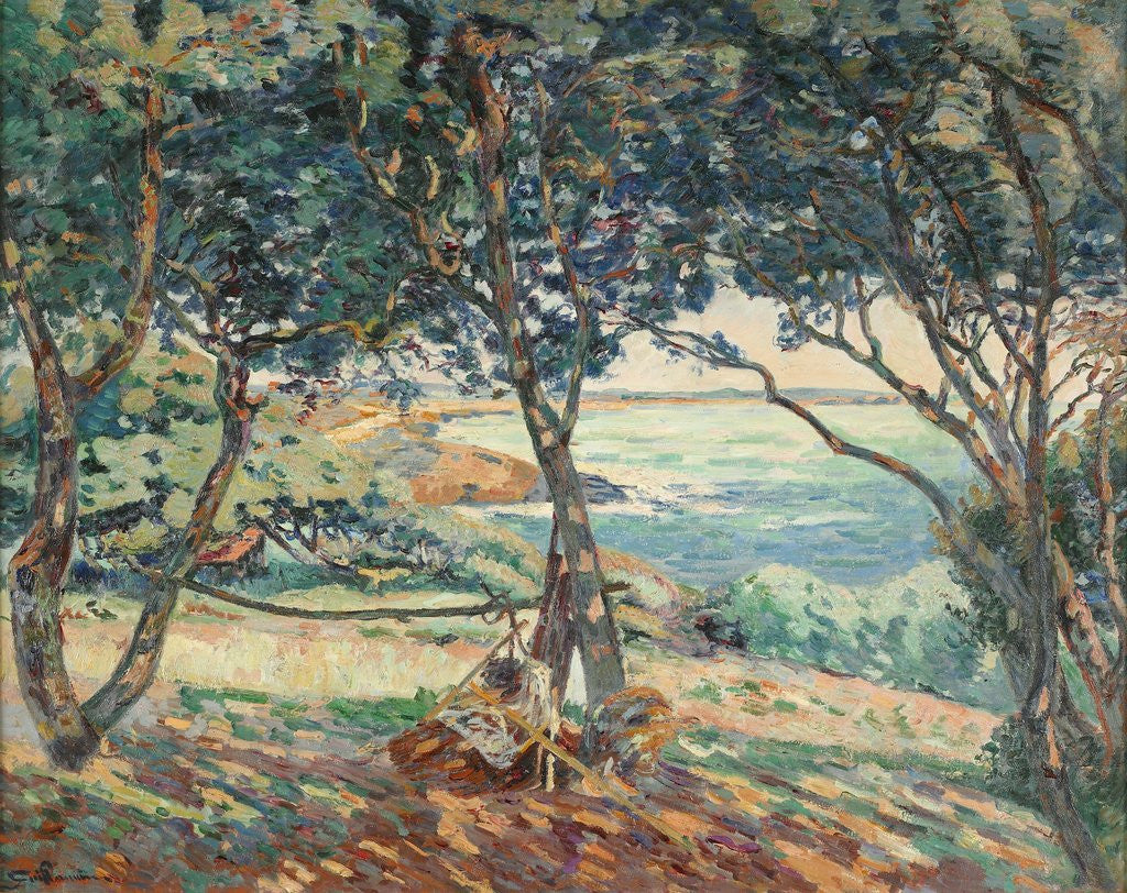 Detail of Paysage d'Agay by Armand Guillaumin
