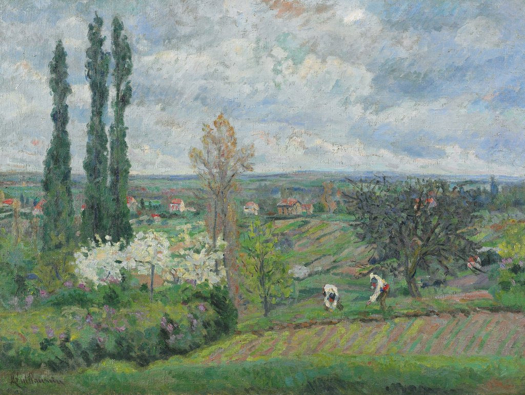 Detail of Paysage d'Ile de France by Armand Guillaumin