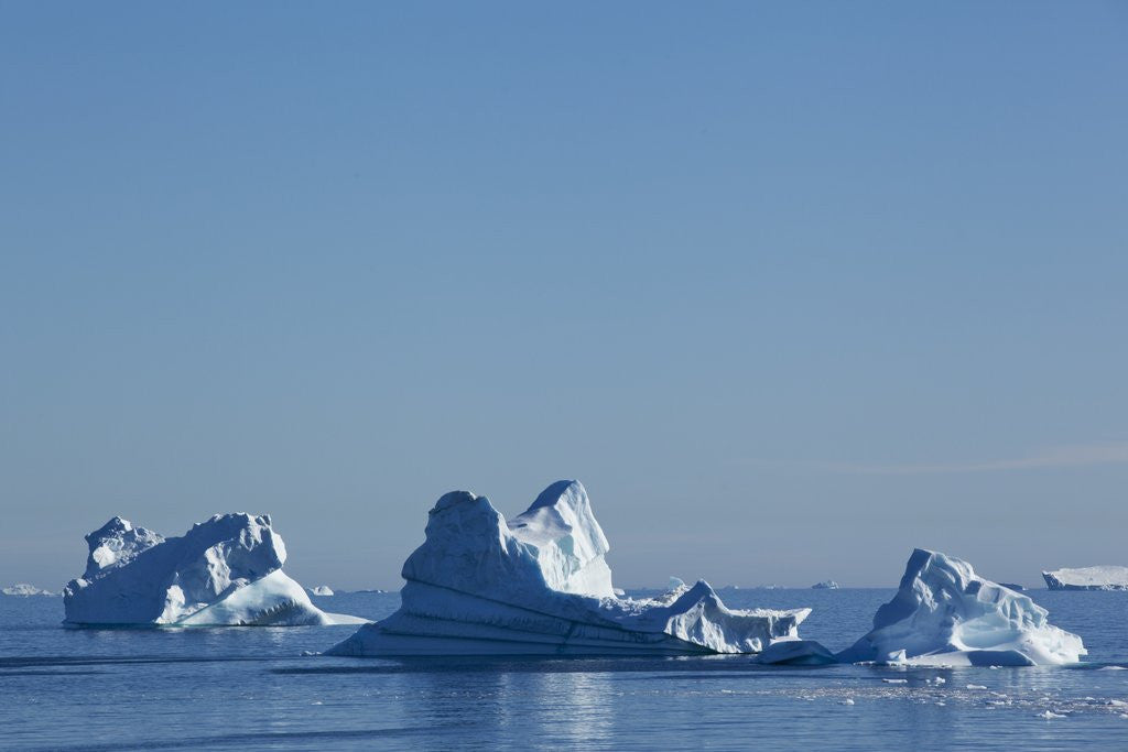 Detail of Icebergs in Disko Bay in Greenland by Anonymous
