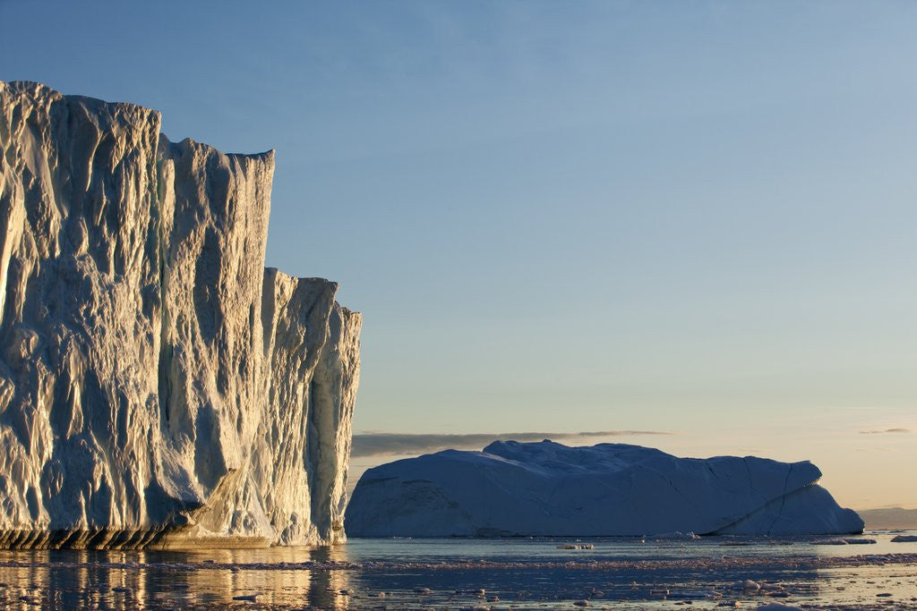 Detail of Icebergs in Disko Bay in Greenland by Anonymous