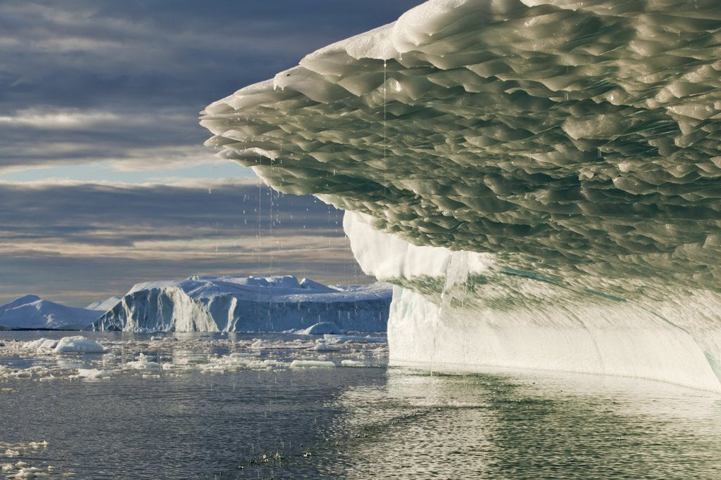 Detail of Iceberg melting in Disko Bay in Greenland by Anonymous