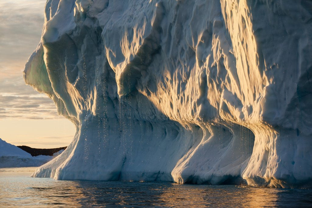 Detail of Iceberg melting in Disko Bay in Greenland by Anonymous