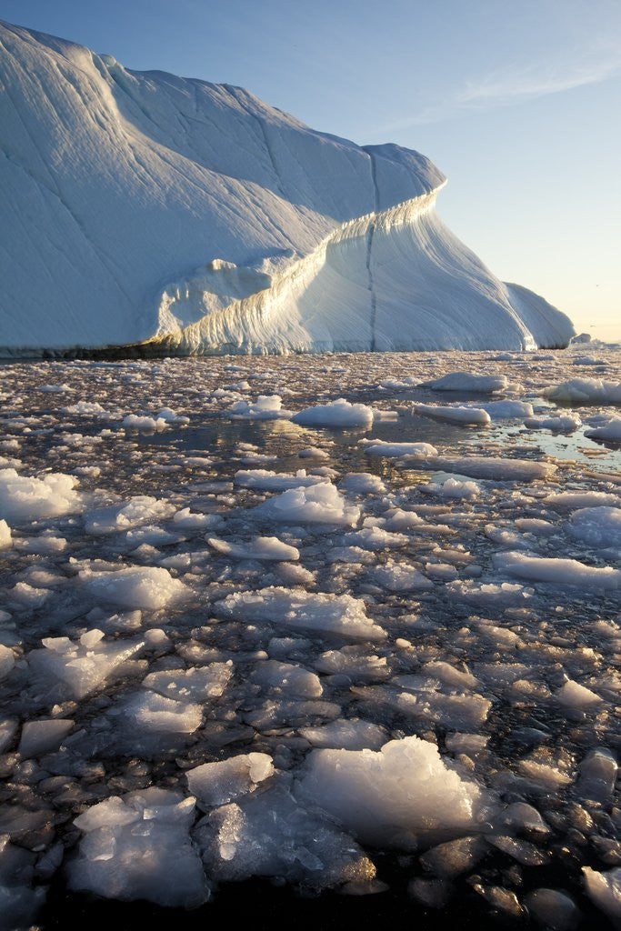 Detail of Icebergs in Disko Bay in Greenland by Anonymous