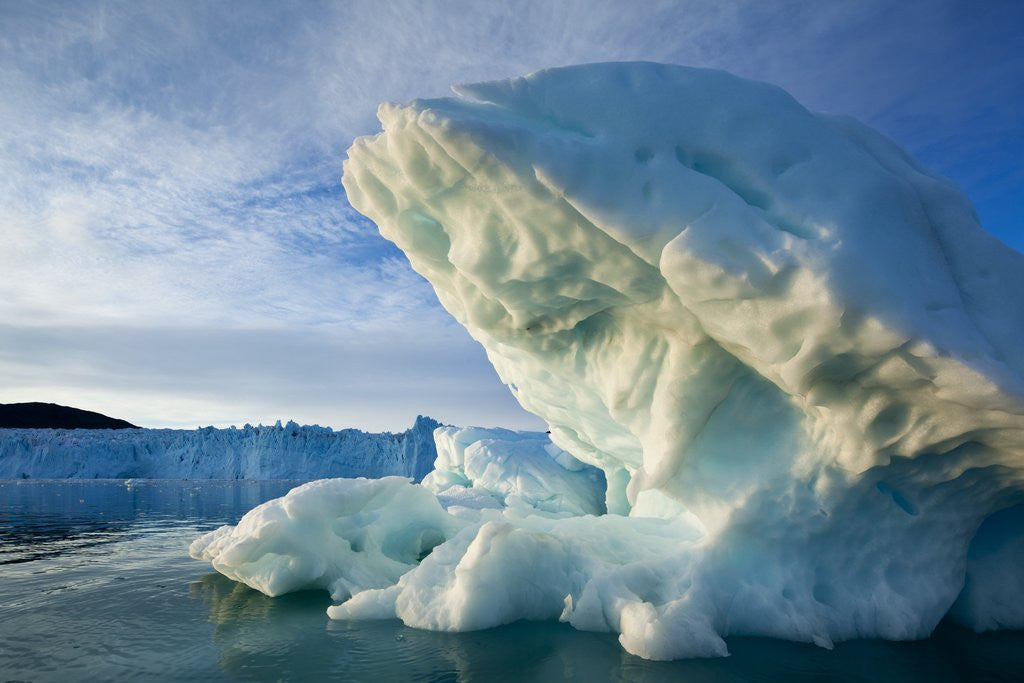 Detail of Icebergs in Disko Bay in Greenland by Anonymous