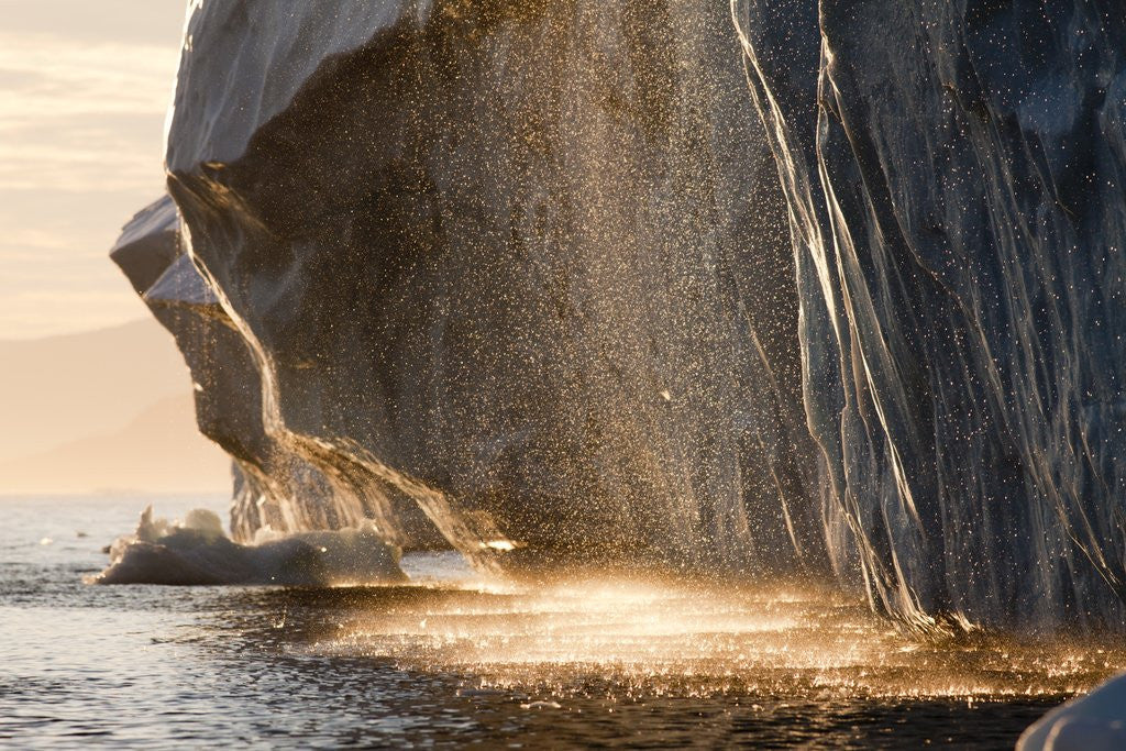 Detail of Iceberg melting in Disko Bay in Greenland by Anonymous