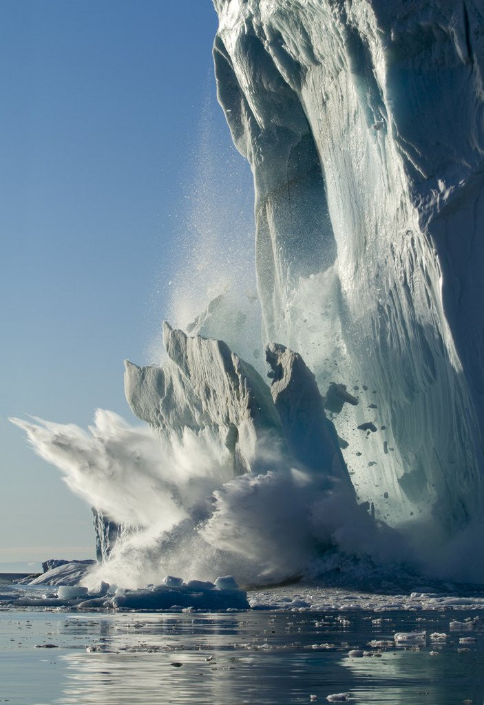 Detail of Calving iceberg in Disko Bay in Greenland by Anonymous
