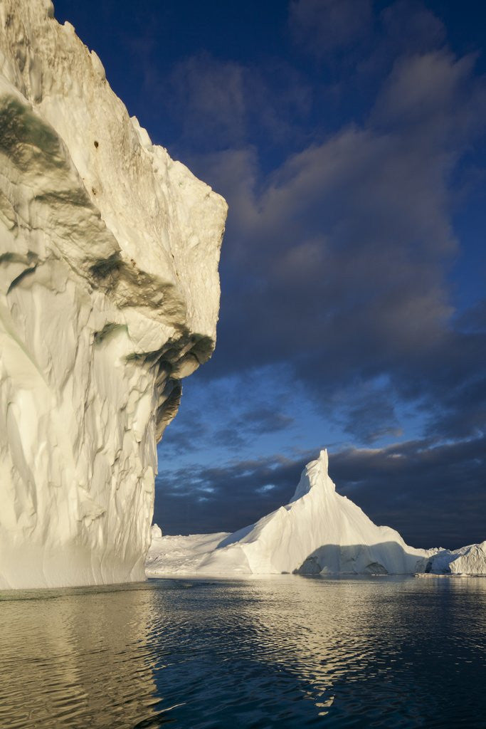 Detail of Icebergs in Disko Bay in Greenland by Anonymous