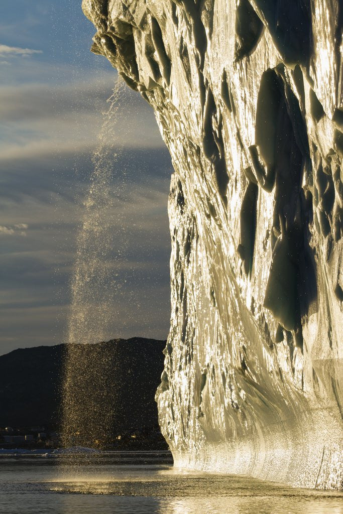 Detail of Melting iceberg in Disko Bay in Greenland by Anonymous