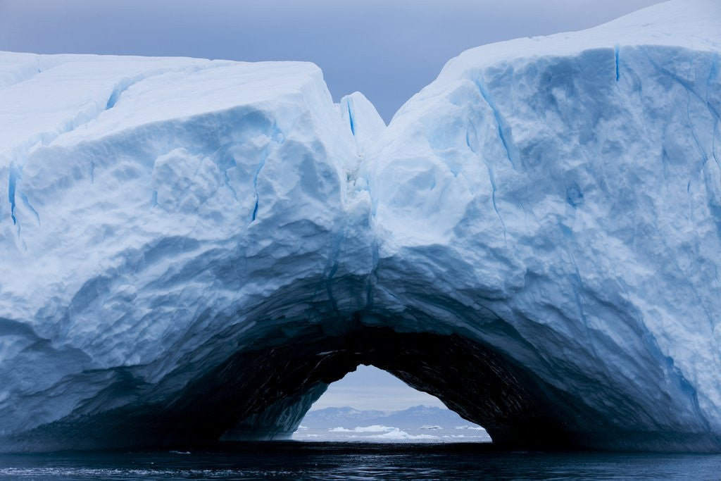 Detail of Arched iceberg in Disko Bay in Greenland by Anonymous