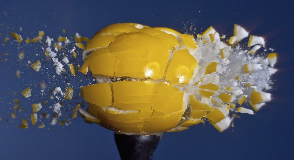 Detail of Yellow Jawbreaker Broken by Anonymous