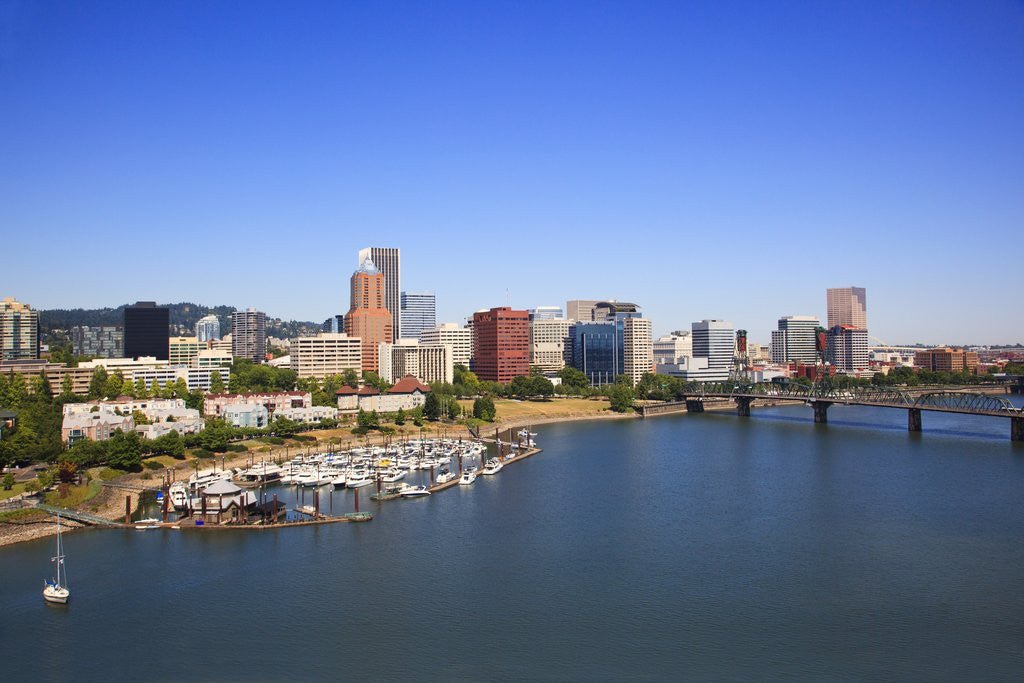 Detail of Portland Riverplace Marina, Portland, Oregon by Anonymous