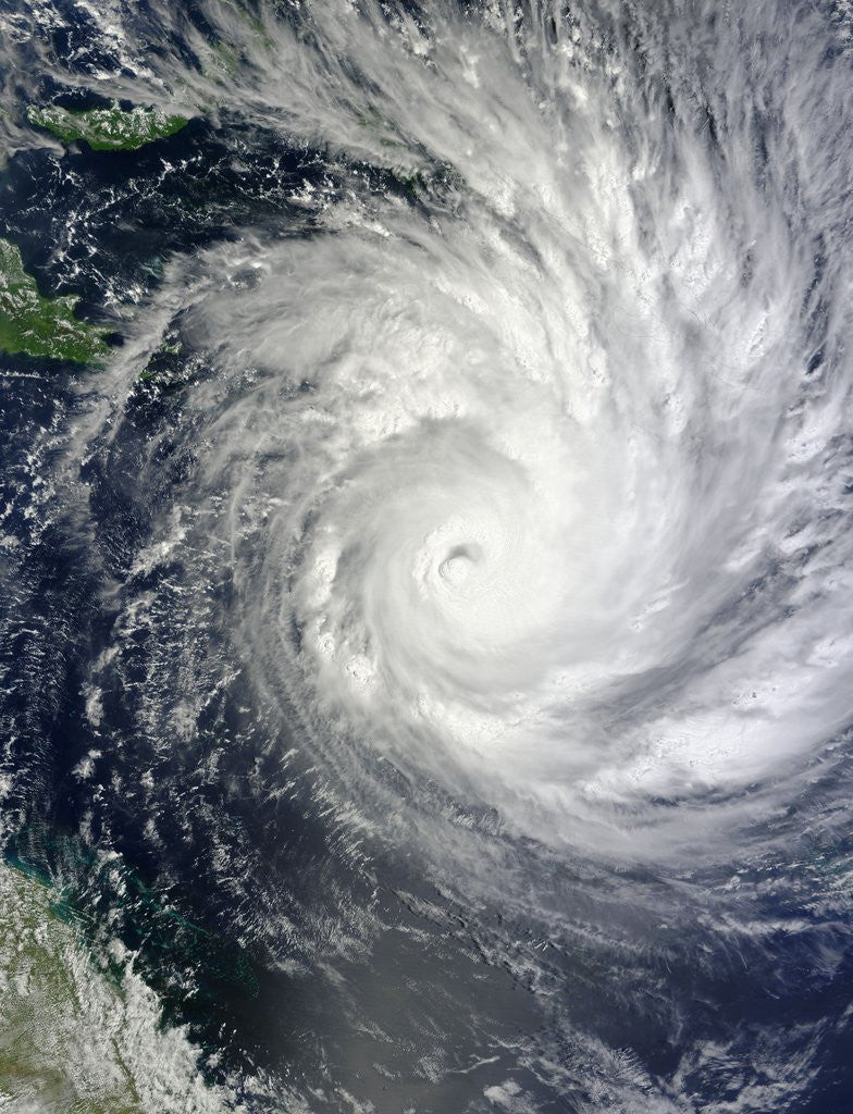 Detail of Satellite Image of Tropical Cyclone Yasi by Anonymous