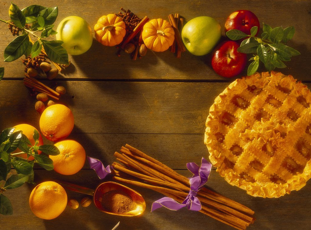 Detail of Pie and Raw Fall Ingredients by Anonymous