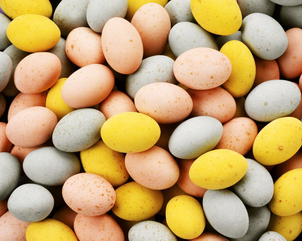 Detail of Small coloured Easter eggs by Anonymous