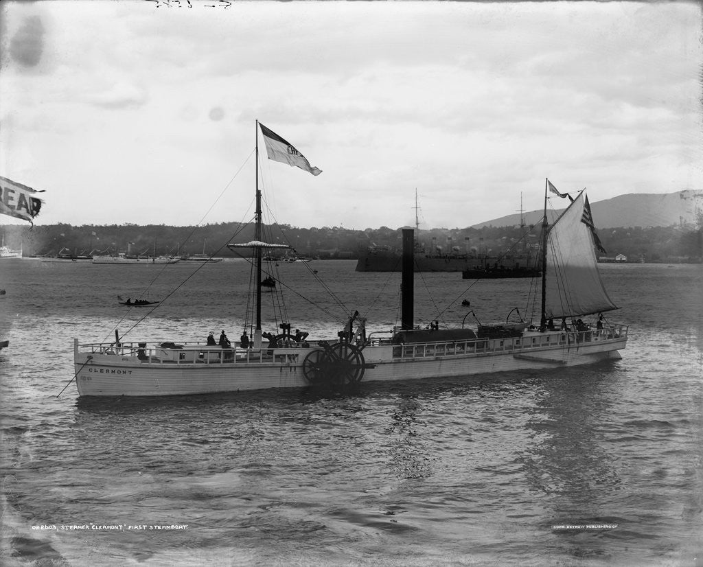 Detail of Replica of the Clermont Steamship by Anonymous