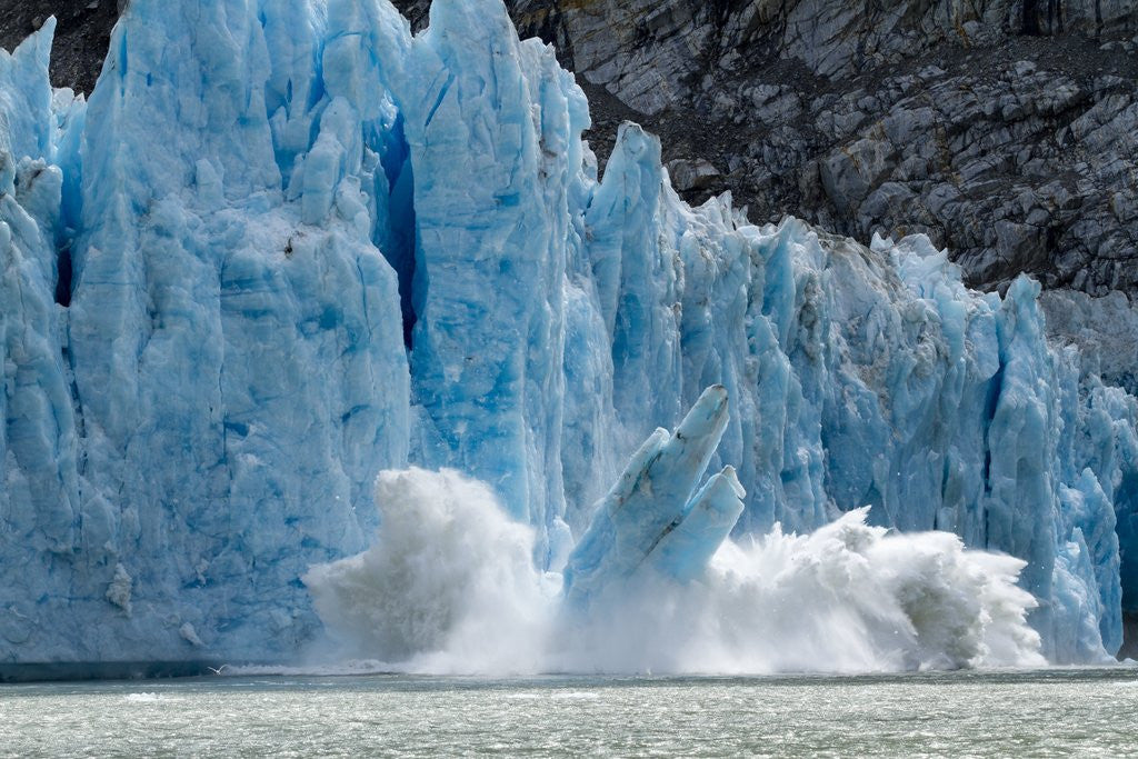 Detail of Icebergs Calving from Glacier, Alaska by Anonymous