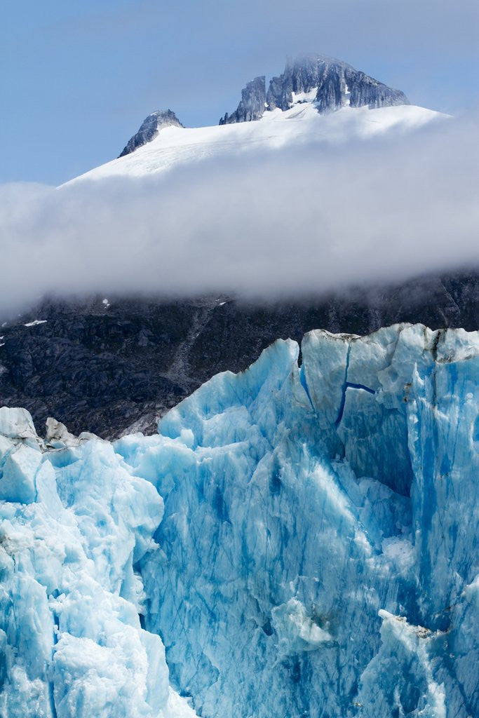 Detail of Mountain Peaks and Dawes Glacier, Alaska by Anonymous