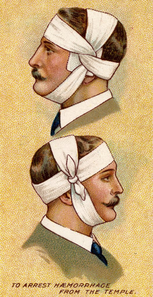 Detail of Man with bandaged head by Anonymous