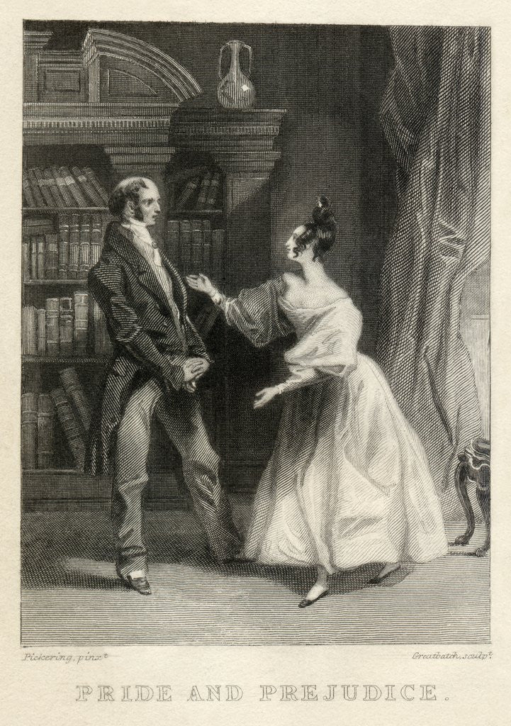 Detail of Scene from Pride and Prejudice by Anonymous