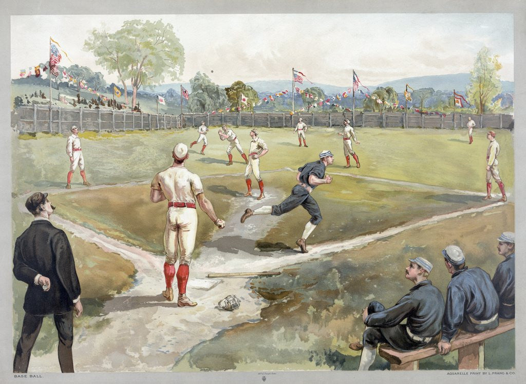 Detail of Baseball game by Anonymous