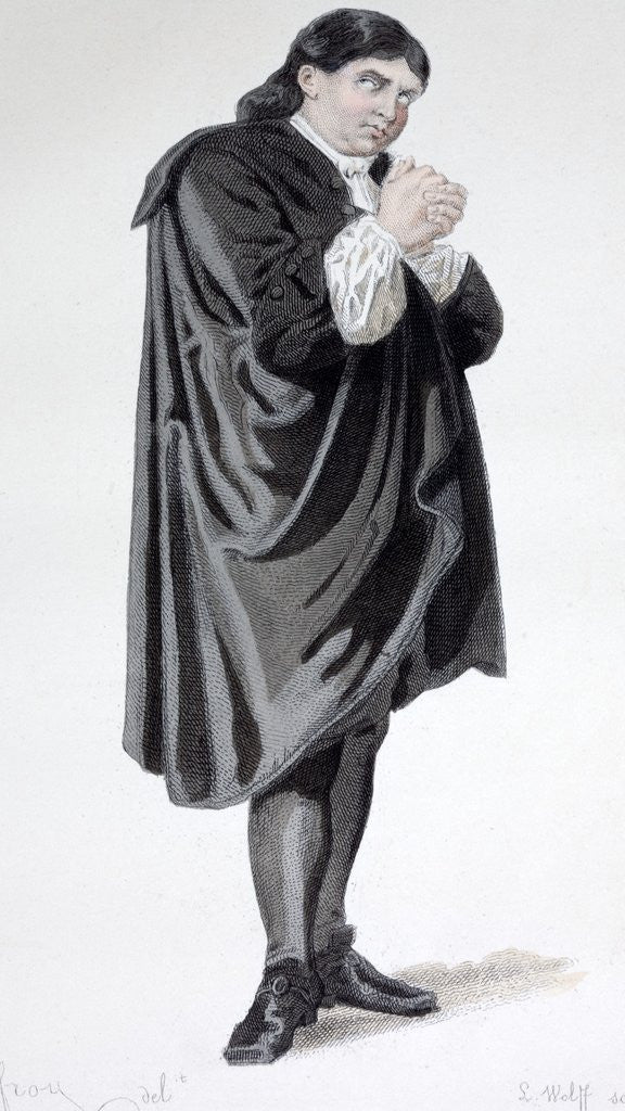 Detail of Tartuffe, or the Imposter, from the play of that name by Molière