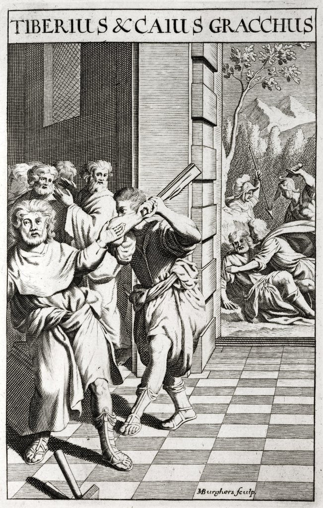 Detail of The brothers Tiberius Gracchus and Gaius Gracchus by Anonymous