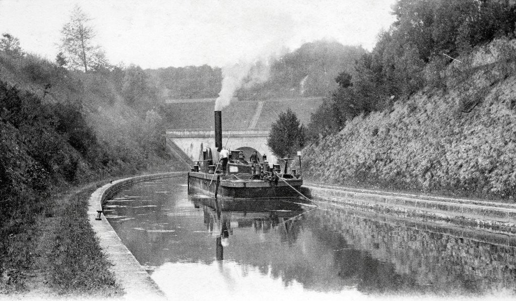 Detail of A steam chain tug by Anonymous