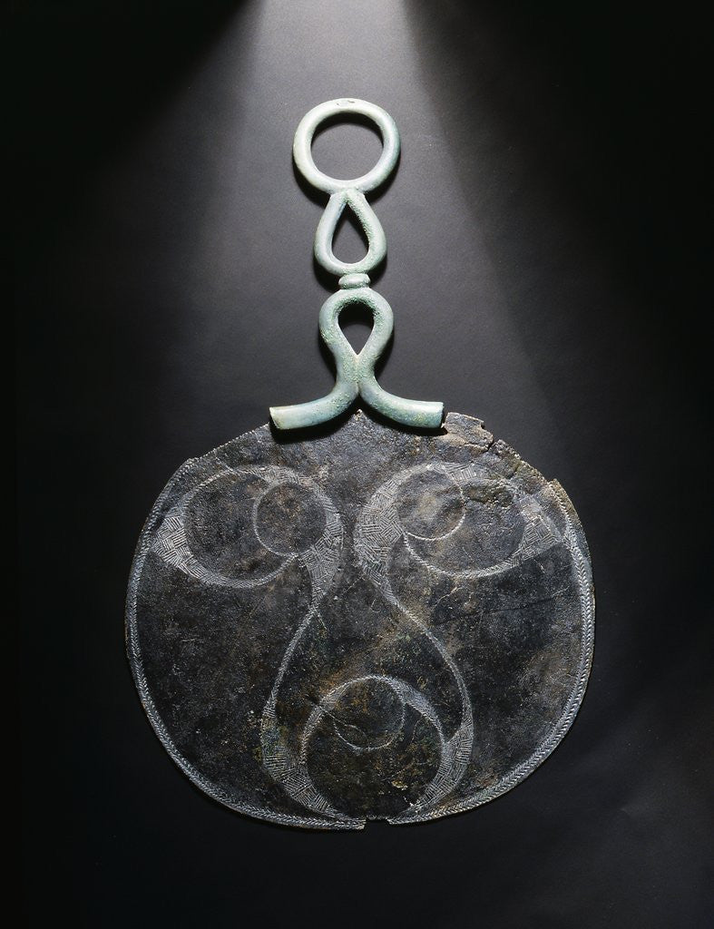 Detail of Iron Age bronze mirror by Anonymous