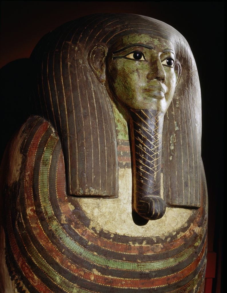 Detail of Mummiform coffin of Hor by Anonymous