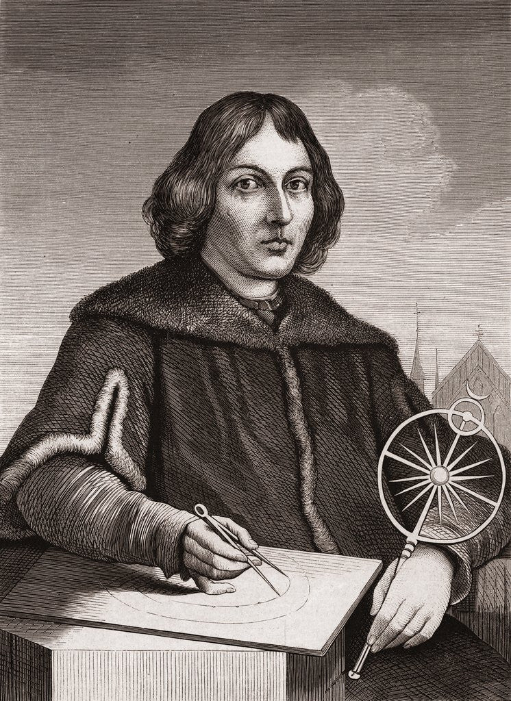 Detail of Nicolaus Copernicus by Anonymous