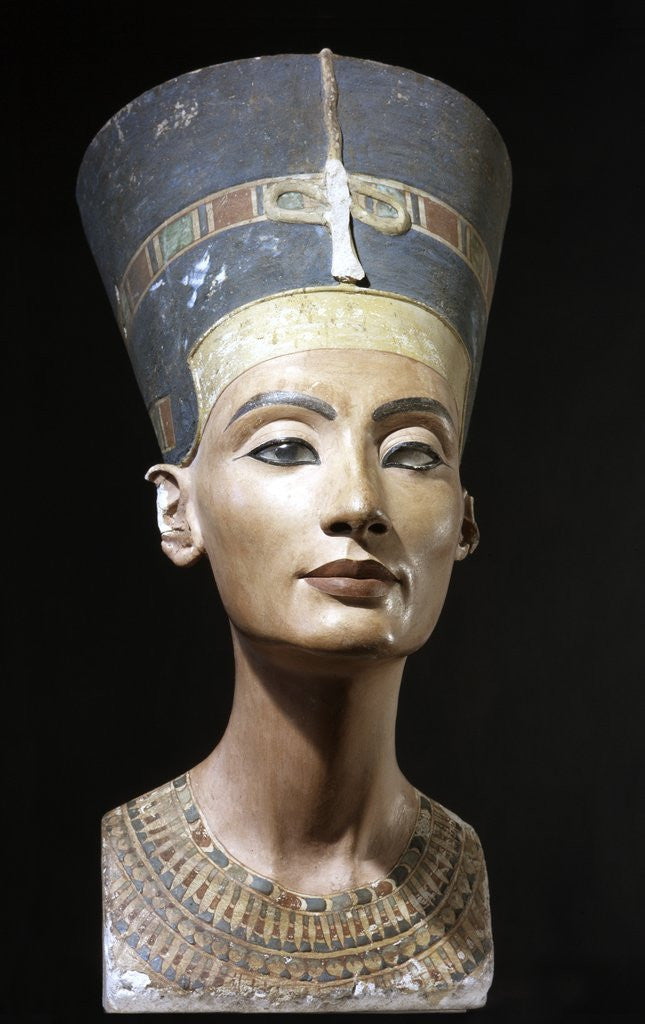 Detail of Bust of Nefertiti by Anonymous