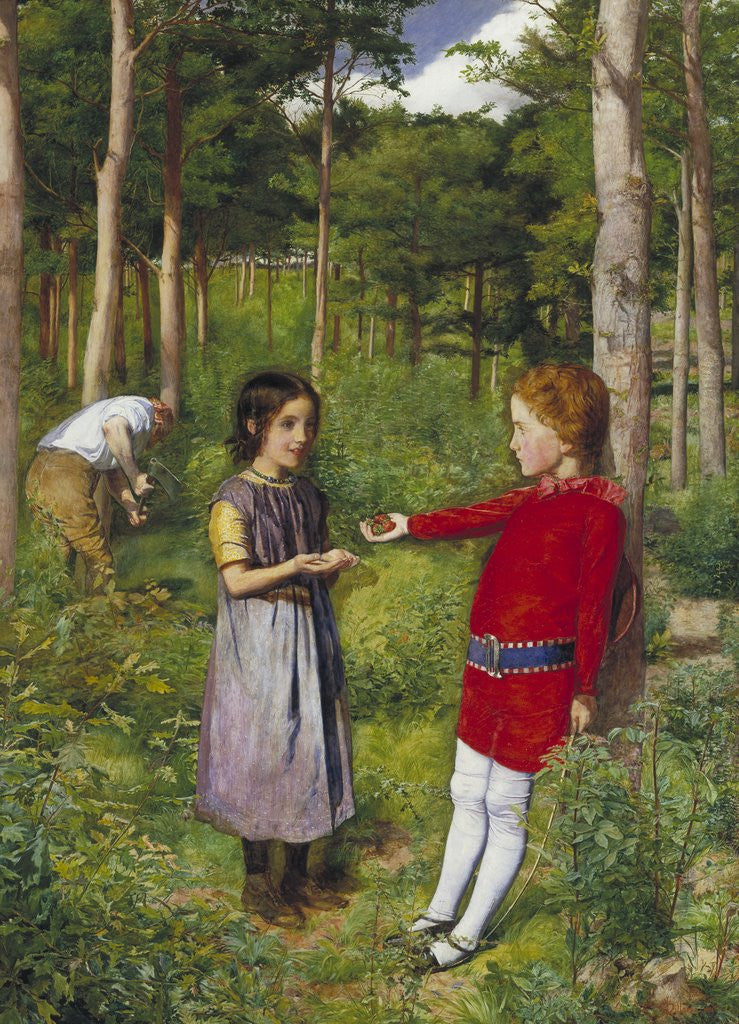Detail of The Woodman's Daughter by John Everett Millais