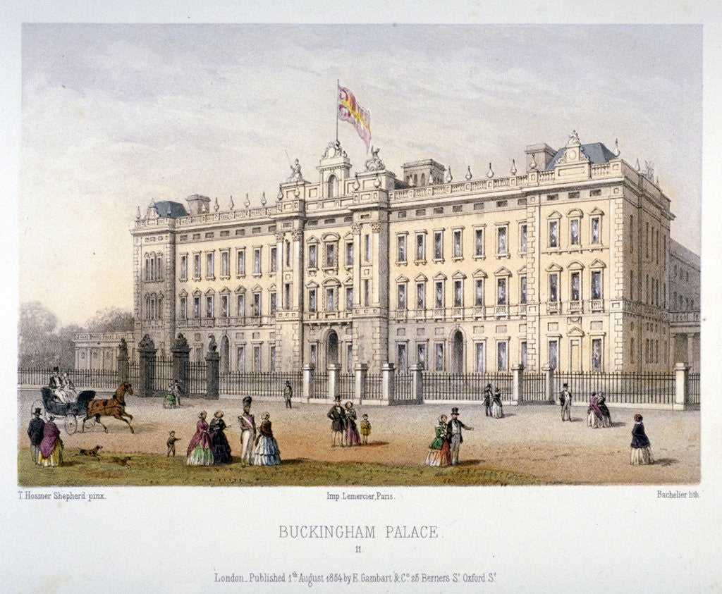 Detail of Buckingham Palace by Anonymous