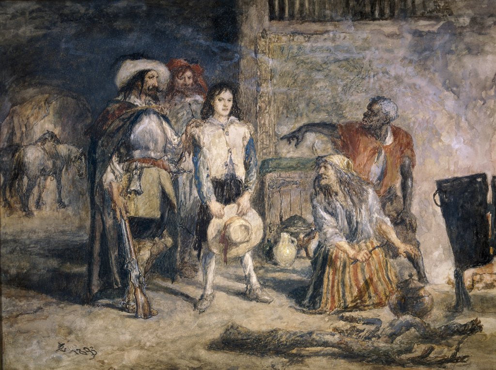 Detail of Gil Blas Taken Prisoner by Sir John Gilbert