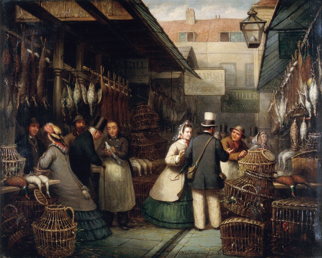 Detail of Poulterers at Leadenhall Market by Anonymous
