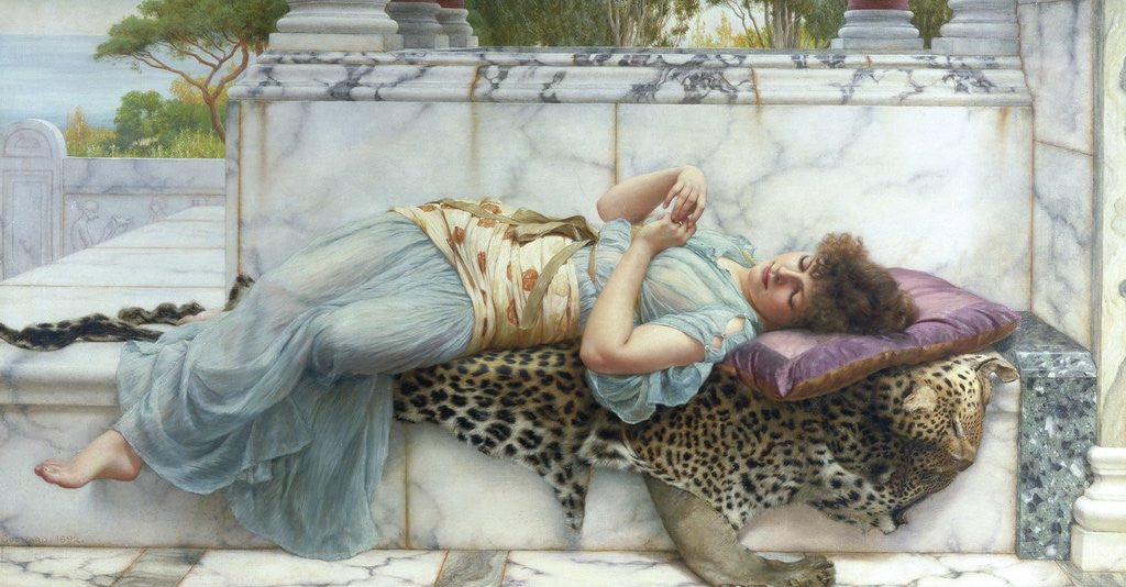 Detail of The Betrothed by John William Godward