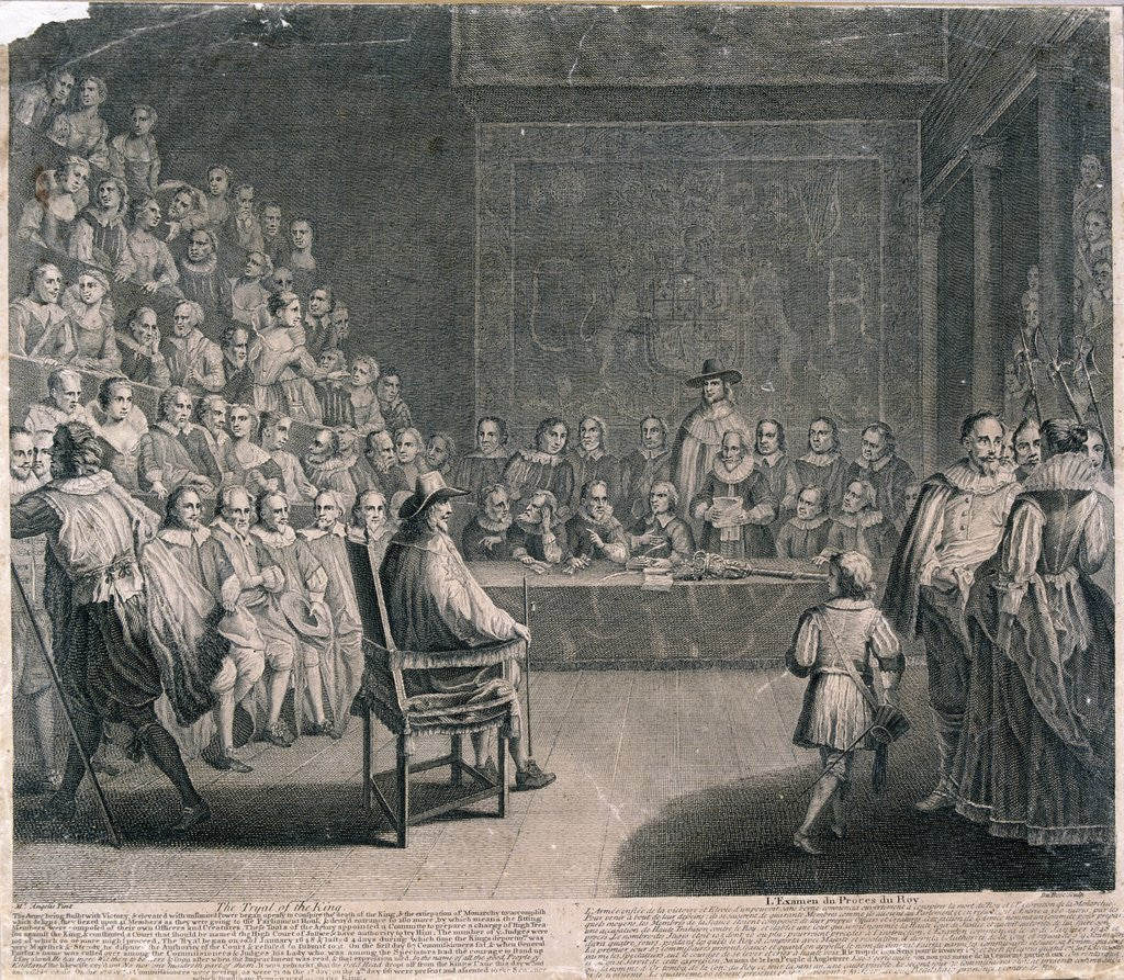 Detail of Trial of King Charles I by Anonymous
