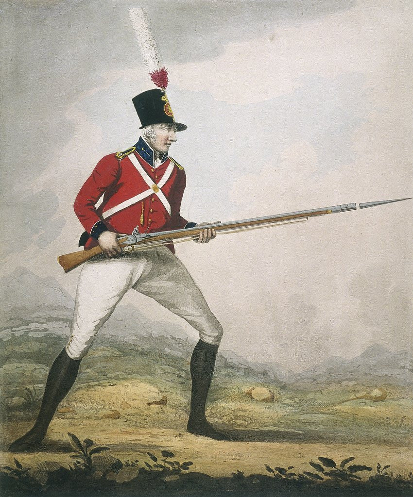 Detail of Military figure in the uniform of an unidentified volunteer regiment by Anonymous