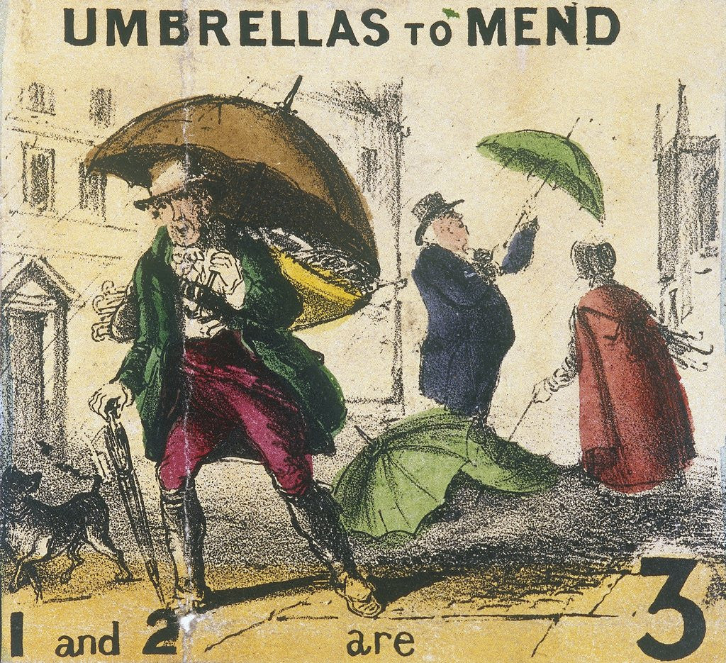 Detail of Umbrellas to Mend by T.H. Jones