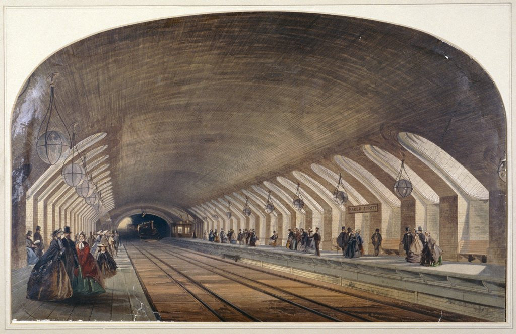 Detail of Interior of Baker Street Station by Anonymous