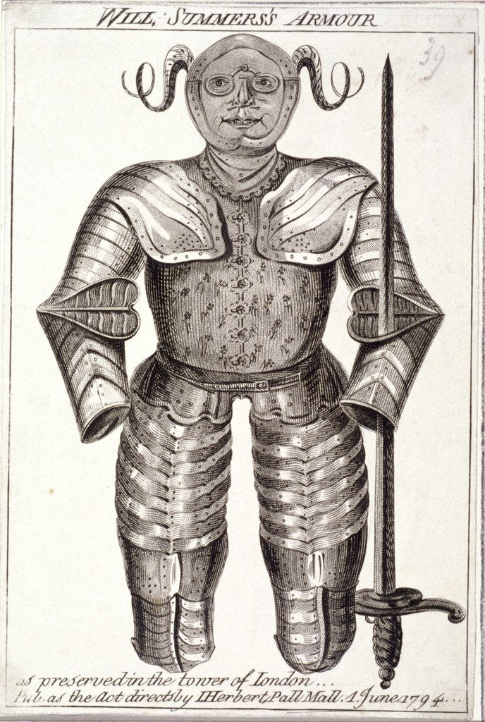 Detail of Will Summers's armor by Anonymous