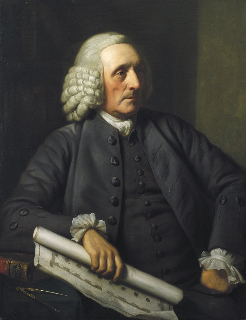 Detail of George Dance by Nathaniel Dance-Holland