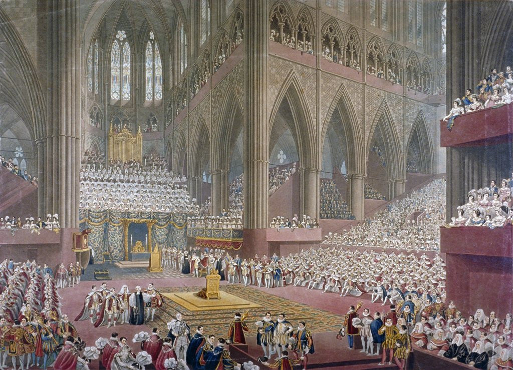 Detail of Coronation of George IV at Westminster Abbey by Anonymous