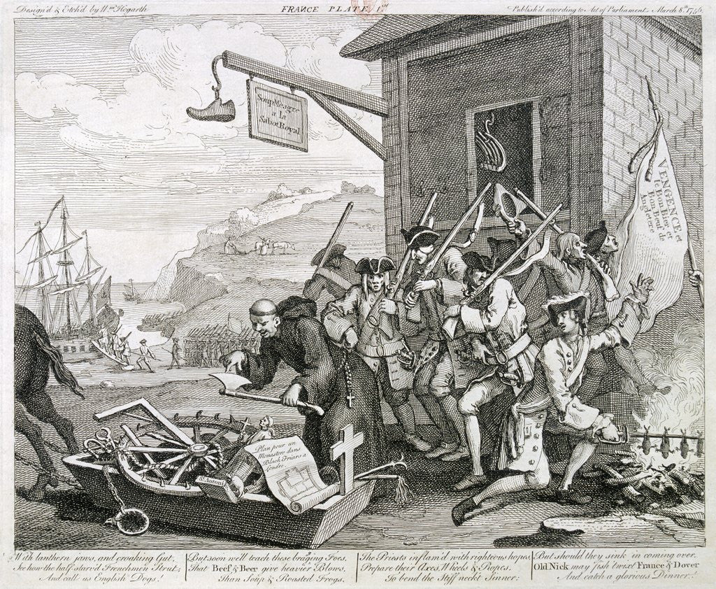 Detail of The Invasion: France by William Hogarth