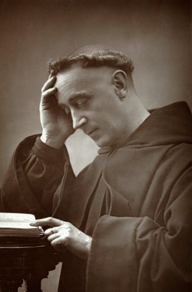 Detail of Father Ignatius (Joseph Leycester Lyne) (1837-1908) Anglican Benedictine Preacher by Anonymous